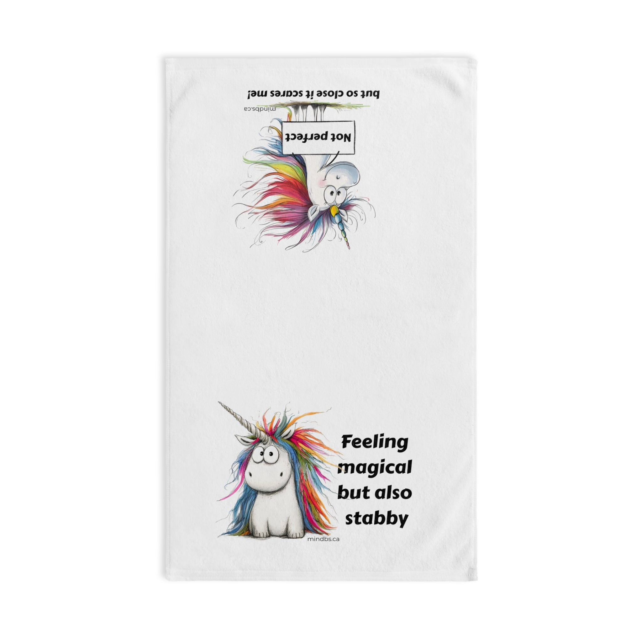 Magical Unicorn Hand Towel, Whimsical Bathroom Decor, Sassy gift for friends, Fun Unicorn Towel, Funny Towels for Home