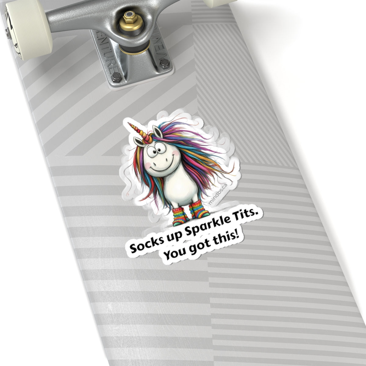 Socks up Sparkle Tits! You got this. Whimsical Unicorn Stickers, Motivational Decor for Laptops, Journals, and Scrapbooking, Fun Gifts for Friends