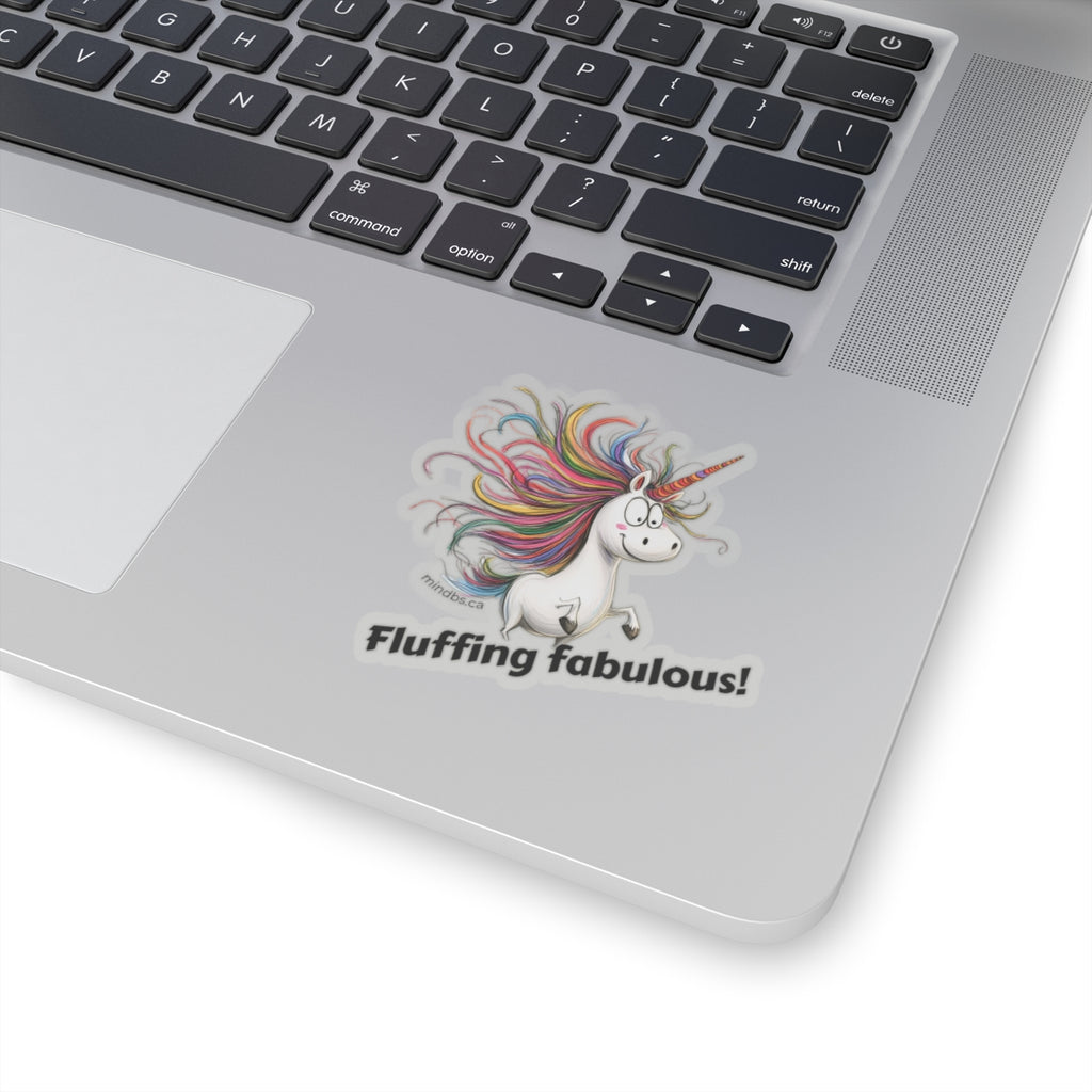 Fluffin Fabulous Unicorn Stickers | Cheerful Décor for Laptops, Water Bottles, Planners, Gifts