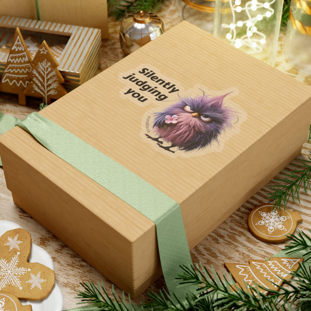 Silently judging you - Whimsical Bird Stickers, Fun Laptop Decals, Quirky Wall Decor, Party Favors, Creative Gift for Kids and Adults