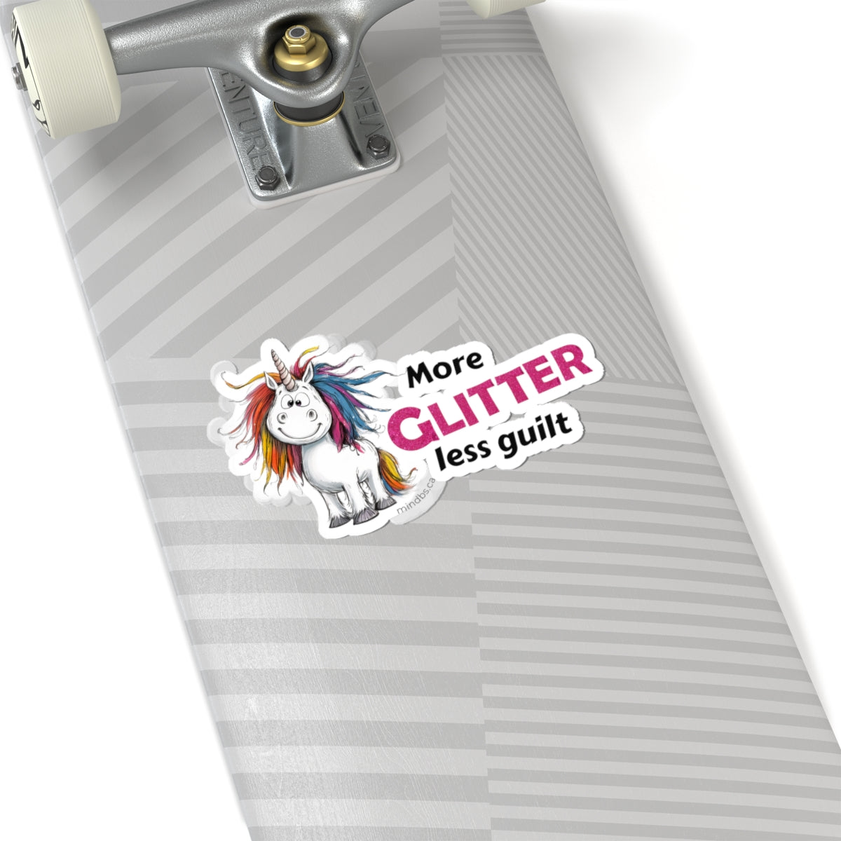 More Glitter Less Guilt, Colorful Unicorn Kiss-Cut Stickers - Fun Décor for Notebooks, Laptops, and Water Bottles, Perfect Gift for Kids and Teens, Unicorn [...]