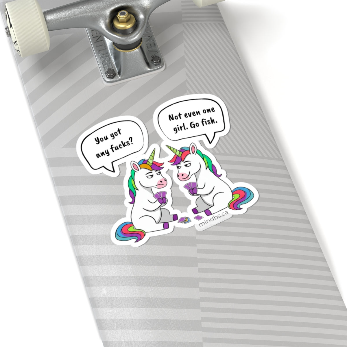 Got any fucks? Whimsical Unicorn Kiss-Cut Stickers, Funny Unicorn Decals, Quirky Laptop Stickers, Sassy Gift for Friends, Playful Home Decor