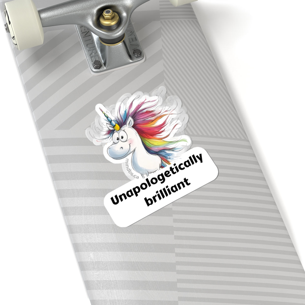 Unapologetically Brilliant, Colorful Unicorn Kiss-Cut Stickers | Unapologetically Brilliant | Fun Decor for Laptops, Water Bottles, Gift Ideas, Kids' Parties
