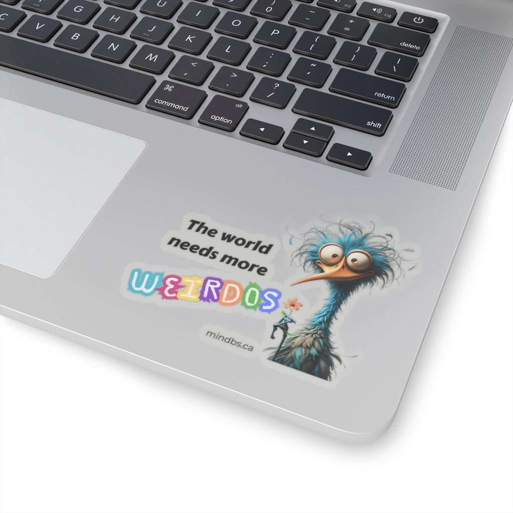 The World Needs More Weirdos, Whimsical Kiss-Cut Stickers - Fun Laptop Decals, Quirky Gift Ideas, Unique Party Favors, Eclectic Home Decor, Creative Arts & Crafts