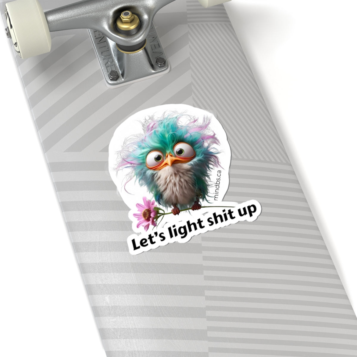Let's Light Shit Up! Whimsical Bird Stickers, Fun Laptop Decals, Quirky Wall Decor, Party Favors, Creative Gift for Kids and Adults