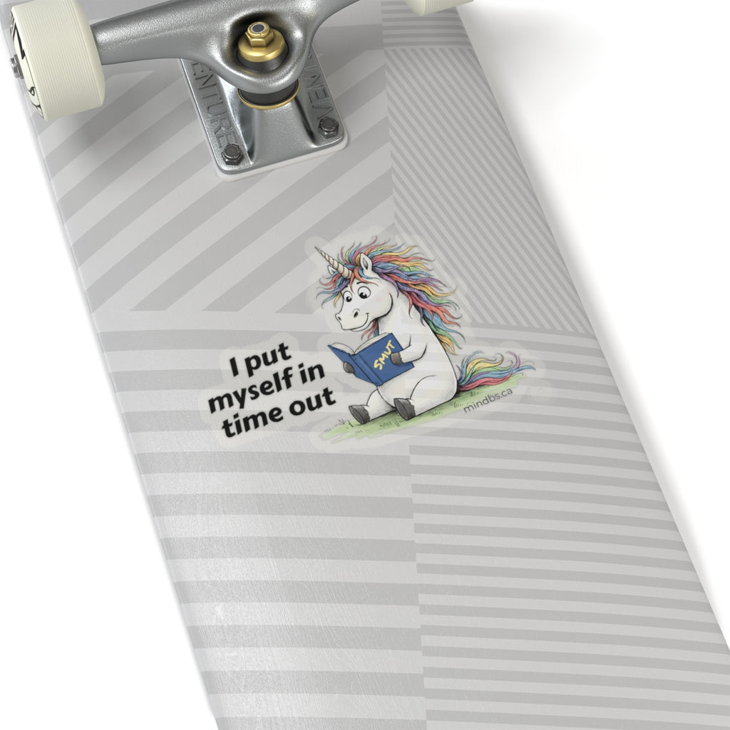 I put myself in time out, Funny Quote Stickers, Inspirational Laptop Decor, Mom Life, Unique Gift for Friends