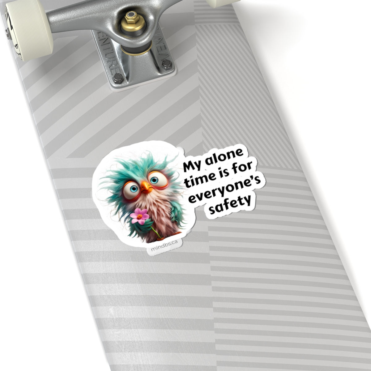 My Alone Time is for Everyone's Safety, Quirky Bird Kiss-Cut Stickers, Fun Decor for Laptops, Journals, & Water Bottles, Perfect for Self-Care Gifts & Laughs