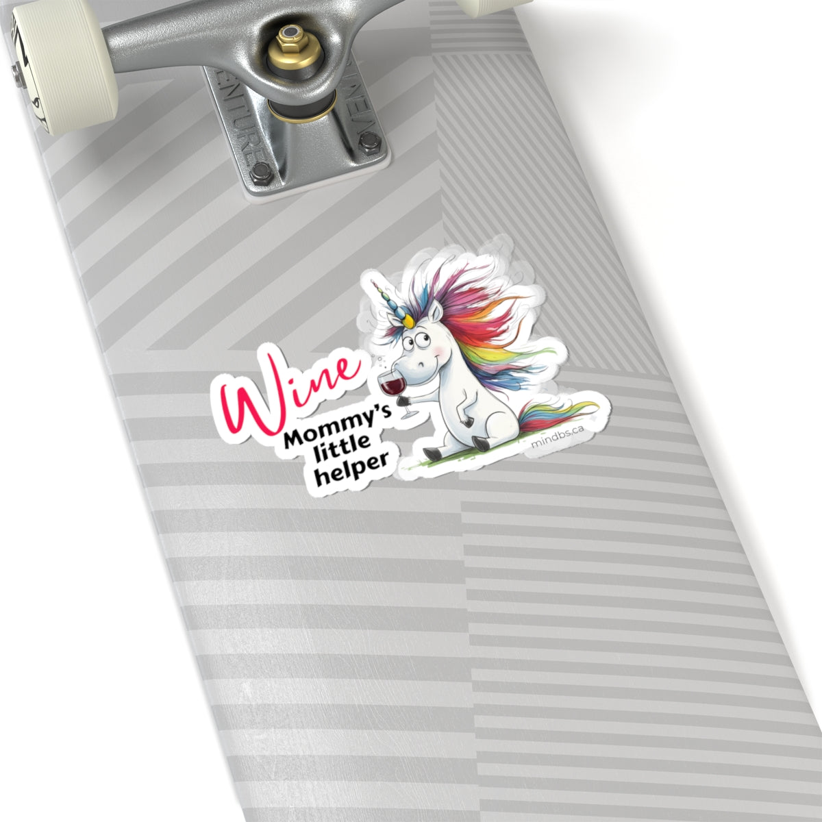 Wine Mommy's little helper Unicorn Kiss-Cut Stickers - Gift for friends