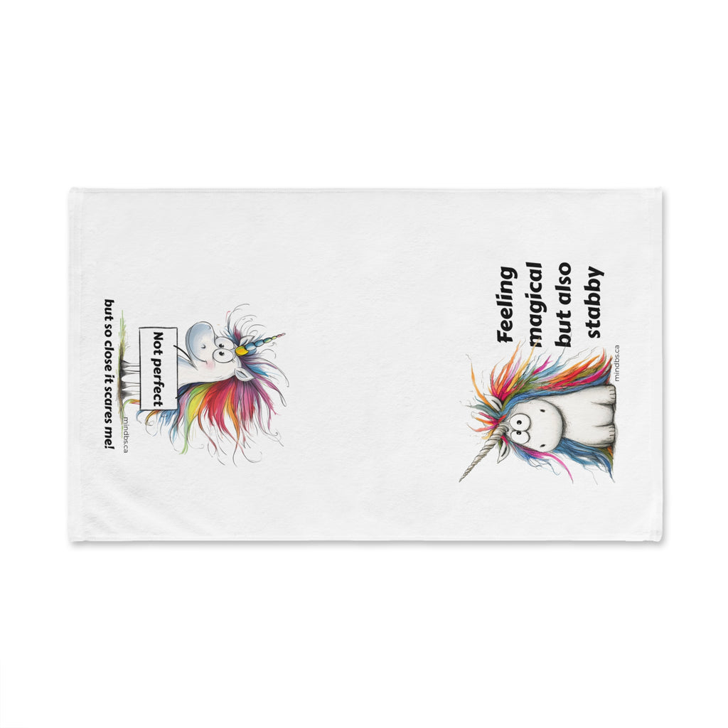 Magical Unicorn Hand Towel, Whimsical Bathroom Decor, Sassy gift for friends, Fun Unicorn Towel, Funny Towels for Home