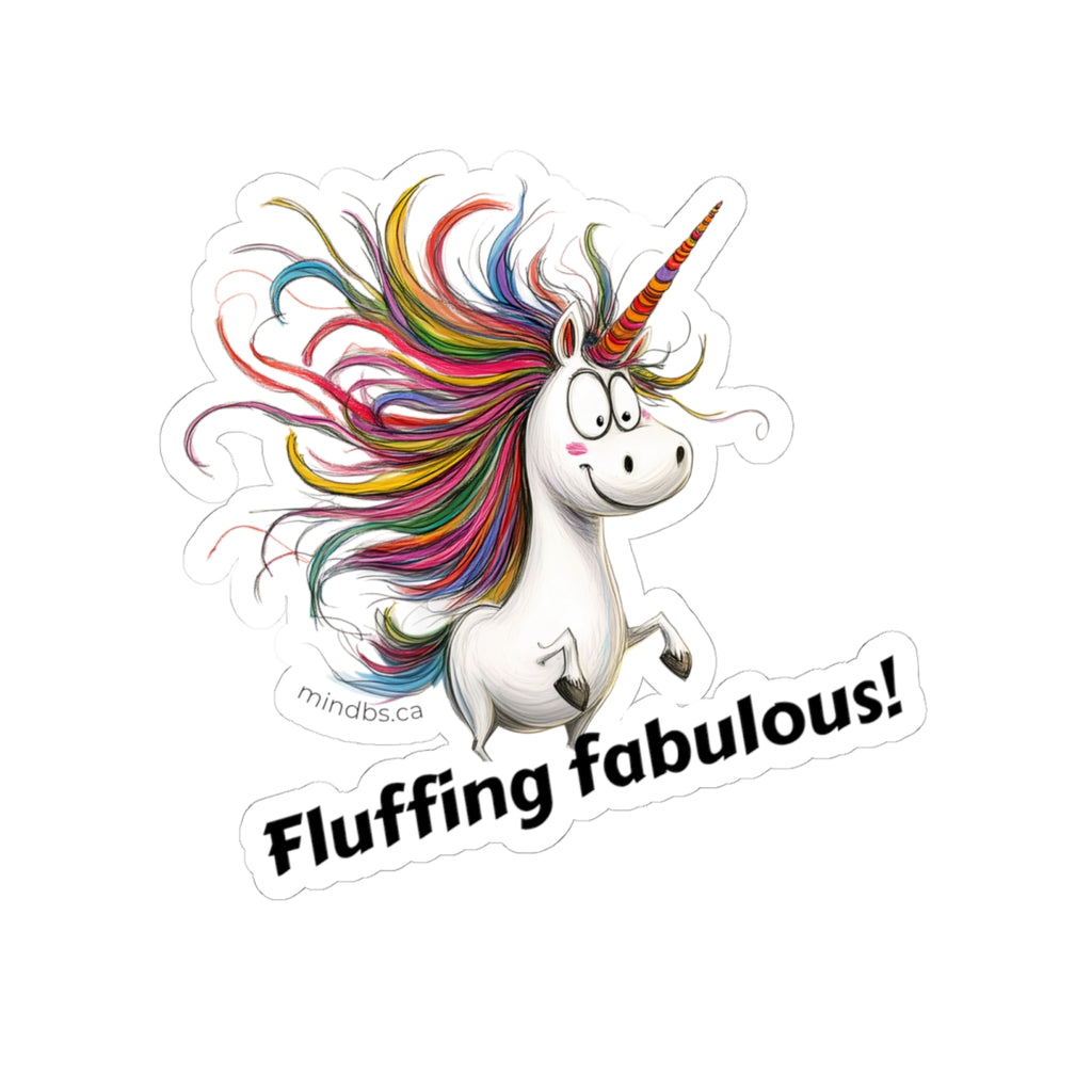 Fluffin Fabulous Unicorn Stickers | Cheerful Décor for Laptops, Water Bottles, Planners, Gifts
