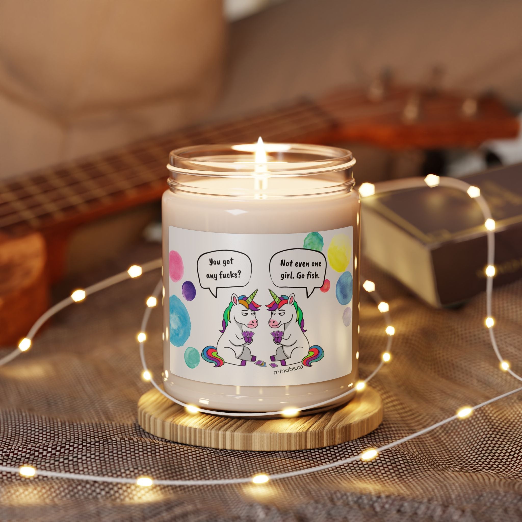 Playful Unicorn Scented Candle - Fun Home Decor, Gift for Friends, Relaxation, Birthday, or Just Because