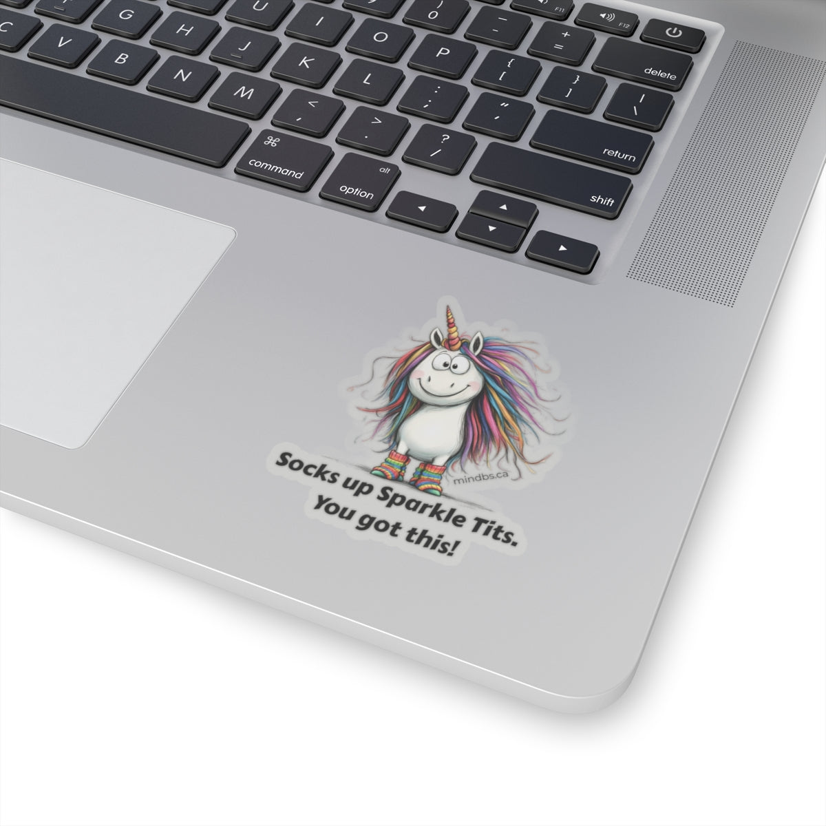 Socks up Sparkle Tits! You got this. Whimsical Unicorn Stickers, Motivational Decor for Laptops, Journals, and Scrapbooking, Fun Gifts for Friends