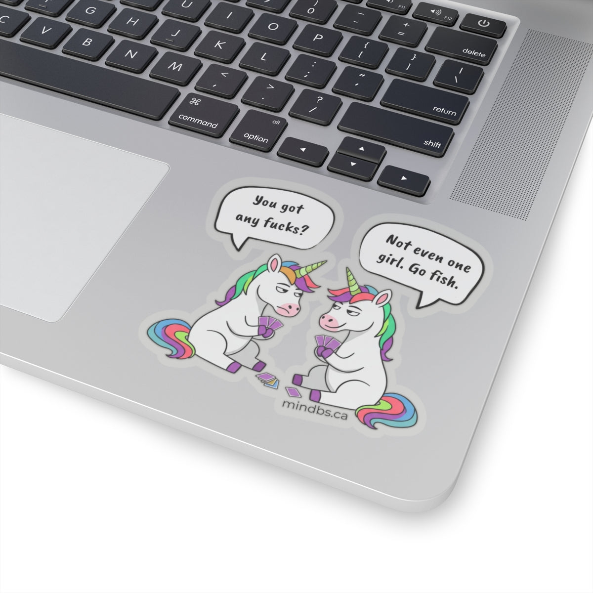 Got any fucks? Whimsical Unicorn Kiss-Cut Stickers, Funny Unicorn Decals, Quirky Laptop Stickers, Sassy Gift for Friends, Playful Home Decor