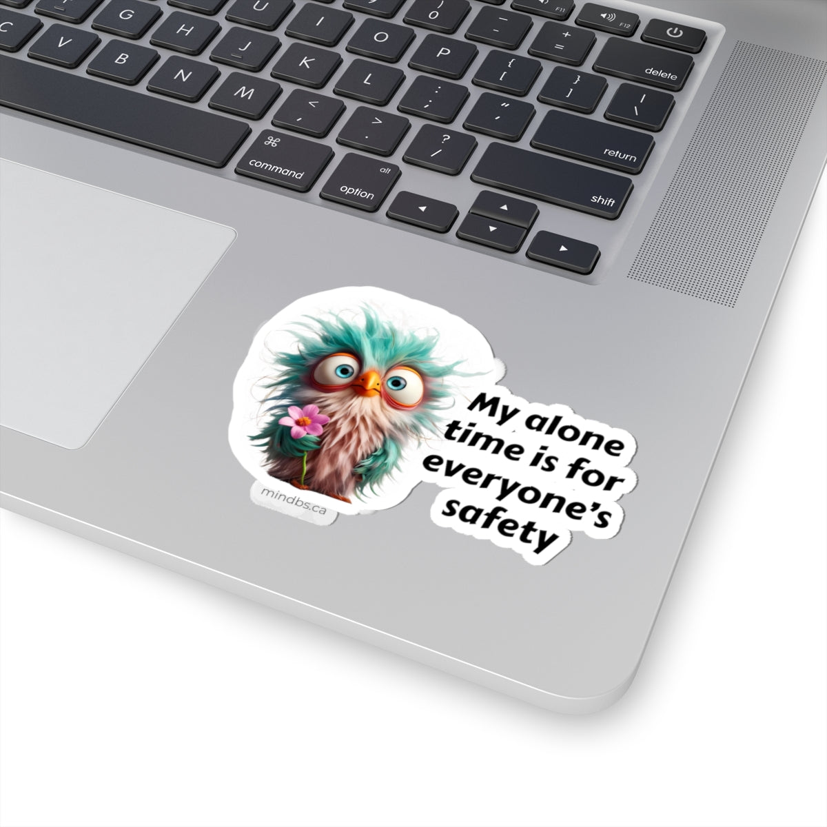My Alone Time is for Everyone's Safety, Quirky Bird Kiss-Cut Stickers, Fun Decor for Laptops, Journals, & Water Bottles, Perfect for Self-Care Gifts & Laughs