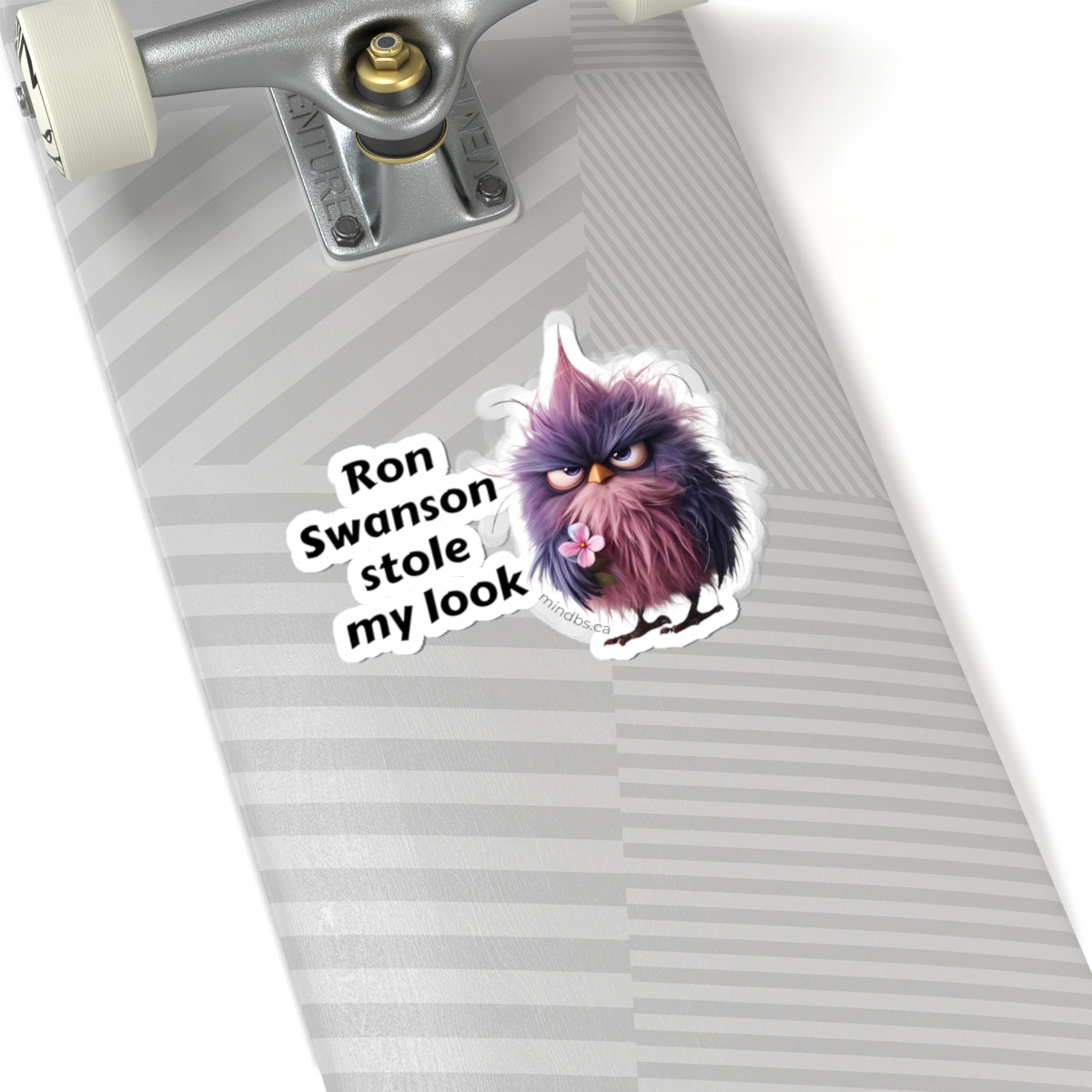 Ron Swanson Stole my Look -  Whimsical Bird Stickers, Fun Laptop Decals, Quirky Wall Decor, Party Favors, Creative Gift for Kids and Adults